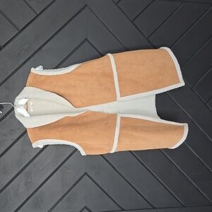 Sherpa Lined Suede Vest